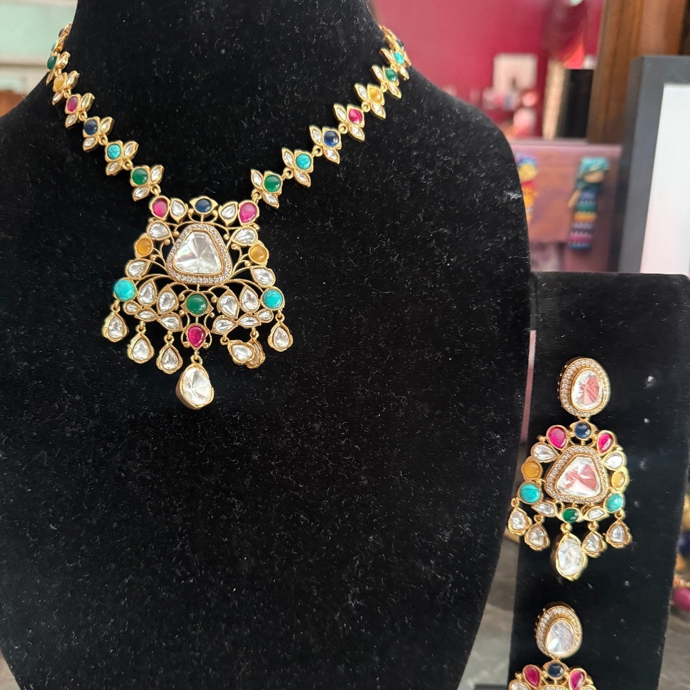 Kundan polki set